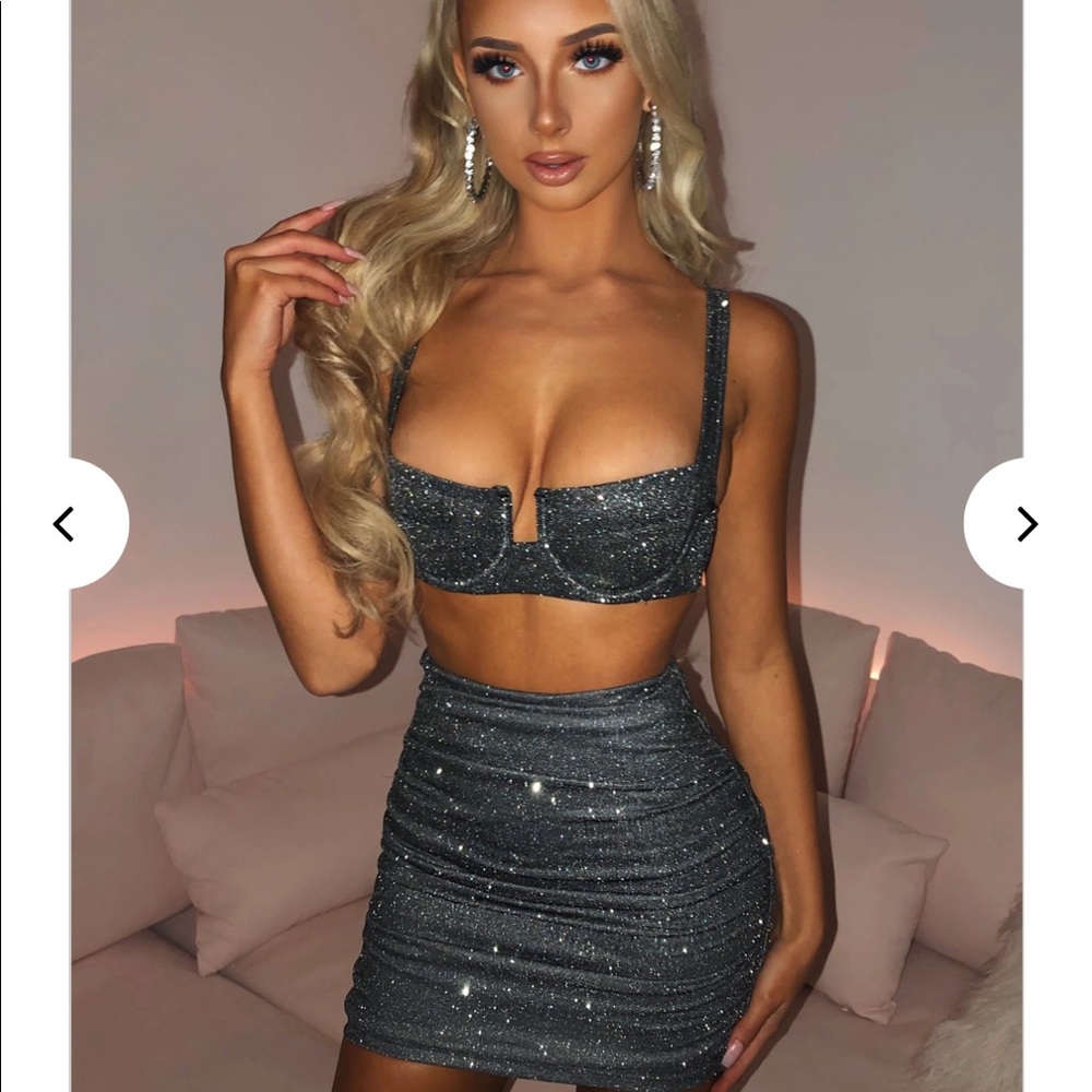 Sparkly two piece skirt set!!!